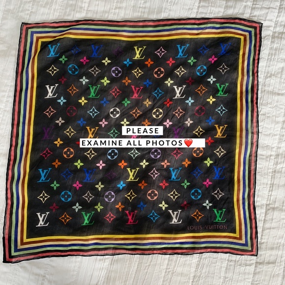 Louis Vuitton multicolor monogram bandana - Picture 1 of 16